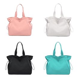 LL yoga bag, handbag, filling bag, large capacity multifunctional fitness belt bag, city backpack, pink yoga outdoor bag