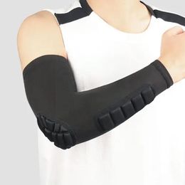 Knee Pads 1PCS Sport Elbow Elastic Basketball Brace Arm Sleeve Guard Crashproof Honeycomb Support Black B5I5