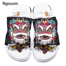 Slippers Ngouxm Summer Youth Slippers Men Unique Design High Quality Slippers Non-Slip Outside Flip Flops Thick-Soled Toe Sandals 230830