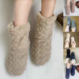 Slippers Winter Women Shoes Couple Floor Socks Adult NonSlip Thickening Velvet Indoor Dance HighTube 230831