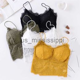 Other Health Beauty Items Wireless Bra Wrapped Chest Cropped Top Camisole Tank Top Tube Top Padded Bralette Lace Deep V Summer Fashion Embroidery Lingerie x0831