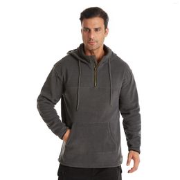 Men's Hoodies 2023 Spring And Autumn European Hoodie Casual Solid Colour Pullover Sportswear Fashion Trend Zipper