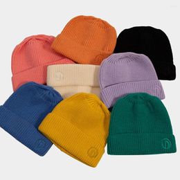 Hair Accessories Fashion Knit Hat For Children Winter Kids Candy Color Wool Knitted Baby Beanie Cap Elastic Girls Boys Hats