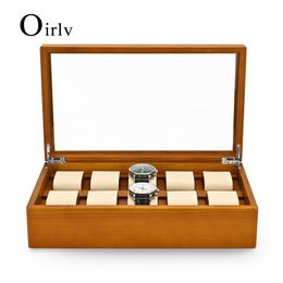 Jewelry Boxes Oirlv Solid Wood Jewelry Box For Watch Bracelet Wood Premium Jewelry Storage Organizer 34*20*9.4cm Customizable Wooden Watch Box 230831