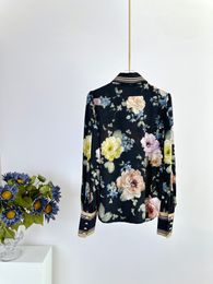 Shirts Womens Blouses 2024S Australian New Designer Black Printed Top