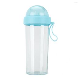 Water Bottles Household Drinking Cup Sturdy Double-sided Drinkware Double Straw Multifunctional