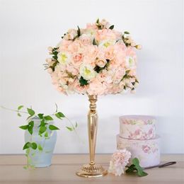 Decorative Flowers & Wreaths Customize 35cm Artificial Rose Wedding Table Decor Flower Ball Centerpieces Backdrop Party Floral Roa2898