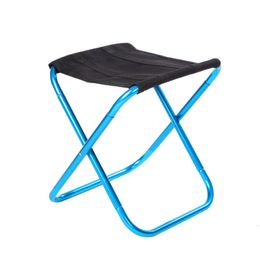 Camp Furniture Outdoor Aluminium Alloy Portable Folding Picnic Camping Stool Storage Fishing Chair Ultralight Furniture 230831