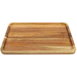 Plates Kitchen Wood Fruit Tray Tea Household Wooden Restaurant Party Catering Plate