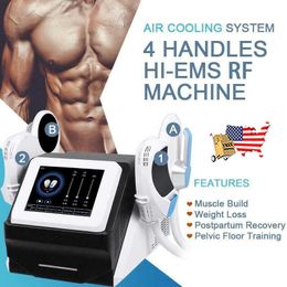 Top 5 Selling Portable electric muscle stimulator device 4 handle Ems Body Sculpt Slim Muscle Sculpting Machine For Beauty Salon