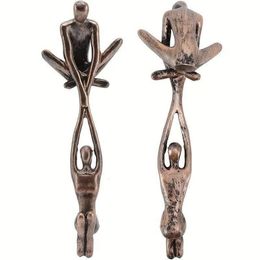 Decorative Objects Figurines Lover Sculpture Ornament Man Lifting Woman Figurine Lover Dancing Figurine Couple Dancing Statue Abstract Art 230830