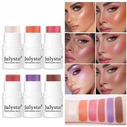 Blush Stick HighLight Matte Repairing Pearl Cream Blush Stick Monochrome Long-lasting Waterproof Blush Korean Makeup