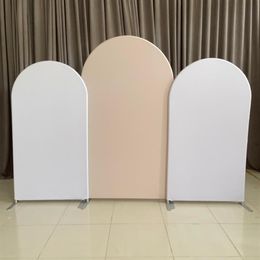 Other Event & Party Supplies Custom Arch Backdrops Pink Blue Beige White Birthday Decoration Banner Covers With Stands307B