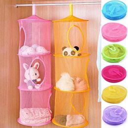 Storage Boxes 3 Shelf Cylindrical Hanging Organizers Multicolor Scalable Durable For Clothes Dolls Fashion Basket