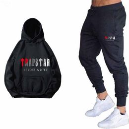 Men's Tracksuits Fashion Leisure Brand Men's Set Tracksuit Sportswear Track Suits Male Sweatsuit Short Sleeves 2 Piece Se278e