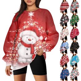 Women's Hoodies Christmas Tree Print Oversized Hoodie Women 2023 3d Abstract Vintage Top Graphic Roupas Femininas Y2k Clothes