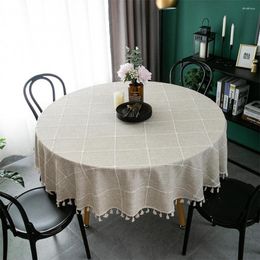 Table Cloth Fabrics For Round Hanging Pompoms Tablecloth Tabley Wedding Elegant Tablecloths