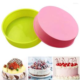 Baking Moulds 8-inch Round Non-stick Pan Food Grade Silicone Pizza Toast Mould Oven Suitable For Chocolate Bread Pie