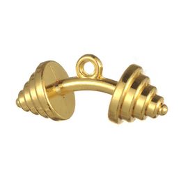 Charms New Fashion Easy To Diy 10Pcs Dumbbell Sporty S Charm Jewellery Making Fit For Necklace Or Bracelet Drop Delivery Findings Compon Dhgte