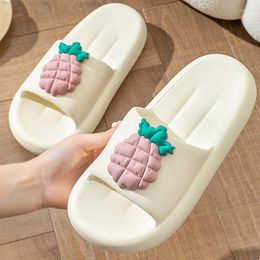 Slippers Fashion Fruit Pattern Design Women 2023 Summer Slides Platform Non-Slip Sandals Bathroom Couple Woman Shoes
