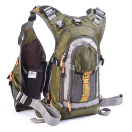 Outdoor Bags Mesh Fly Fishing Backpack Vest Multifunctional Fishing Life Vest Breathable Outdoor Fishing Mutil-Pocket Adjustable Jack 230831