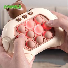 Decompression Toy Quick Push Bubble Press Fidget Toy Memory Game Children's Puzzle Stress Toys for Kids Children Adult Whack-A-Mole Gifts 230830