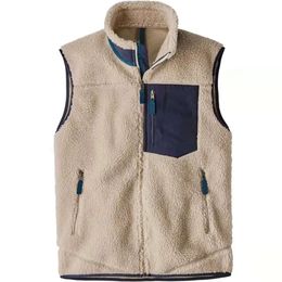 Designer Vests Parkas S Jackets Lamb Fleece Vest for Men and Womens Outerwear Fleece Jacket Thick Warm Down Couple Coats Loose780