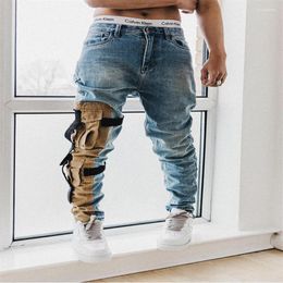 Men's Jeans Men Wide Leg Denim Pant Loose Straight Baggy Streetwear Skateboard PantsTrousers Hip Hop Casual315l