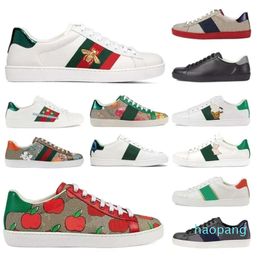 sneakers High Quality Ace Bee Men Women Sneaker Casual Shoes Chaussures Low Top Leather Embroidery Stripes Shoe Womens