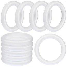 Decorative Flowers Child DIY Accessory Foam Circle Rings Round Wreath Material Small White Garland