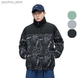 Men's Down Parkas Sevenmoon Winter Men 90% Duck Down Jacket Stand Collar Cartoon Coat Windproof Jacket Outerwear Korean Design Q230831