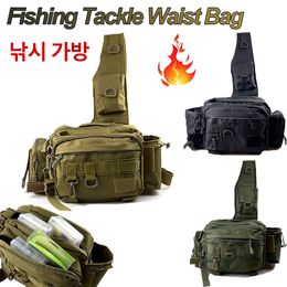 Outdoor Bags Multifunctional Fishing Tackle Bags Single Shoulder Crossbody Bag Waist Pack Fish Lures Gear Utility Storage Fishing Bag 230831