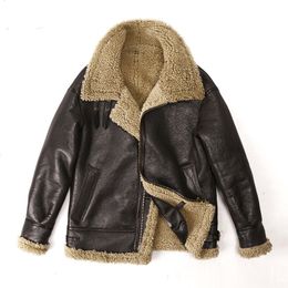 Men's Leather Faux Custom Made Plus Size 12XL100 Genuine Jacket Men Sheepskin Jackets for Nature Fur Coat Winter Outfits Women 230831