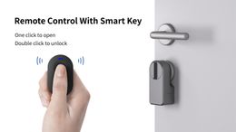 Key Lock GIMDOW Bluetooth compatible smart door lock can key password APP unlock with Tuya or life APP Electronic 230830