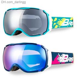 Ski Goggles Winter Men Snow Glasses Anti-fog Woman Ski Goggles Double Lens Magnetic Sport Female Glasses Mountian Man Motorcycle Eyewear Q230831