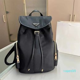 2023 Fashion Nylon School Bags For Teenage Girls Men Designer Bookbag Women Backpack Black Handbag Large Unisex Back Pack