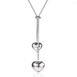 Pendant Necklaces OUFEI Necklace Accessories Stainless Steel Long Sweater Heart Fashion Jewellery Bohemian Women Clothing Choker