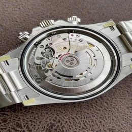 40mm più recente 12 2m orologio da uomo 904L Lunetta in acciaio PULITO versione di alta qualità 4130 orologi automatici da uomo cronografo 116500 montre DE lu170F