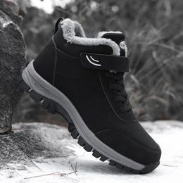Boots Winter Men Outdoor Nonslip Women Hiking Sneaker Waterproof Warm Snow Plush Unisex Ankle Shoes 230831
