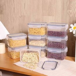 Storage Bottles 9pcs 800ML Food Container Plastic Box Jars For Bulk Cereals Kitchen Organisers Pantry Organiser With Lid Home