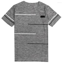 Men's T Shirts Oversized Shirt Men Fashion Summer Graphic Breathable Short Sleeve Strip Funny Asian Size 9XL