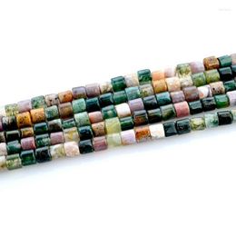 Beads Natural Bead Cylindrical Loose 4x4mm Beadwork Semi-finished Jewellery Making Necklace DIY Bracelet Accessories 40cm