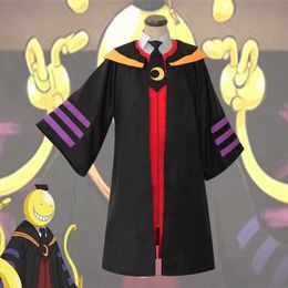 Anime Assassination Classroom Korosensei Cosplay Costumes Tie Cloak Shirt Halloween Christmas Party Suit School Uniform Unisex x0830