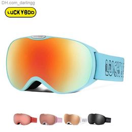 Ski Goggles LUCKYBOO Kids Ski Goggles Double Anti-fog Children 3-8 Years Old Glasses Snow Eyewear Outdoor Sports Girls Boys Snowboard Skiing Q230831