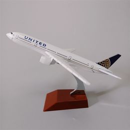 Aircraft Modle Alloy Metal Air American United B777 Airlines Aeroplane Model United Boeing 777 Plane Model Diecast Scale Aircraft Gifts 16cm 230830