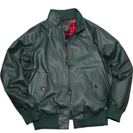 Men's Leather Faux Jacket G9 Lambskin Short Light Soft Classic UK Fashion Spring Autumn Coat for Male Vintage Clothes 230831
