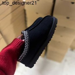 New 23ss Woman Australia Snow Boot Tazz Tasman fashion brand Designer Woman Real Leather Platform Fur Boots Thick Bottom Winter Chestnut Booties