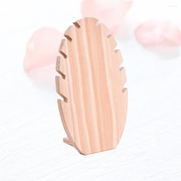 Jewellery Pouches Wooden Storage Rack Delicate Fan Shaped Display Stand Necklace Holder Bracket For Home Shop (33x18x18cm)