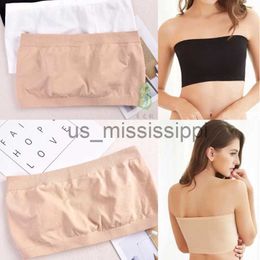 Other Health Beauty Items Tube Tops Basic BlackWhiteSkin Womens Strapless UnPadded Bra Bandeau Tube Top Removable Pads Seamless Crop Colors x0831