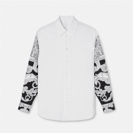 Mens Designer Shirts Brand Clothing Men Long Sleeve Dress Shirt Hip Hop Style Quality Cotton Tops 1040102736